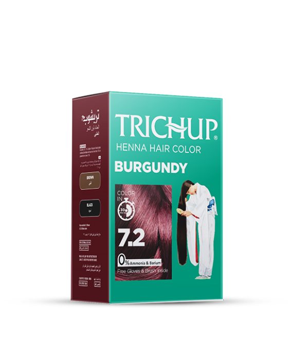 Truchup Henna Hair Color – Burgundy Embrace Color, Powered by Henna.