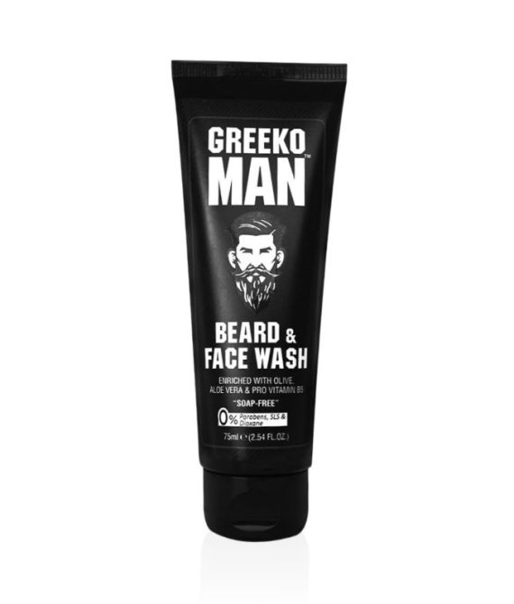 Greeko Man Beard & Face WashFor Clean & Hydrated Beard